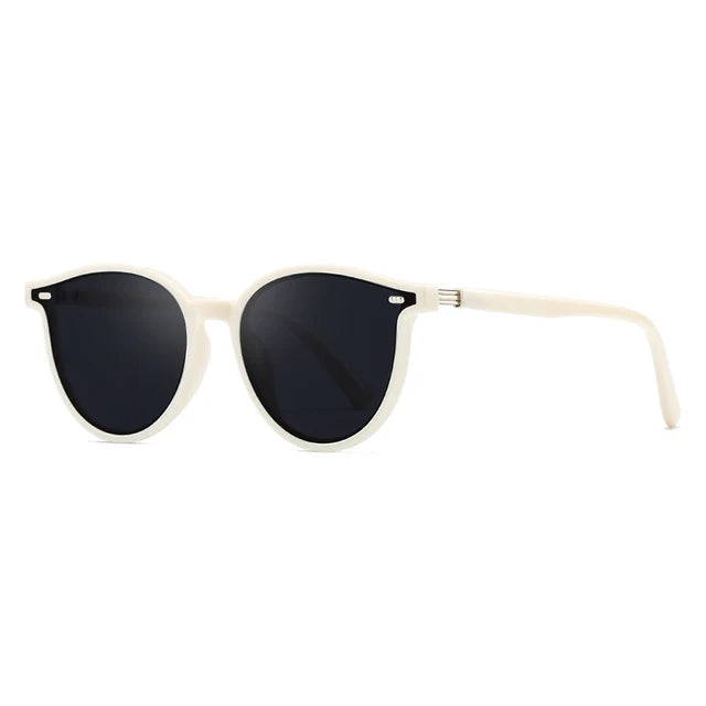 Levoire | Lunettes De Soleil Tendance Avec Monture Transparente Pour Femmes Gris beige