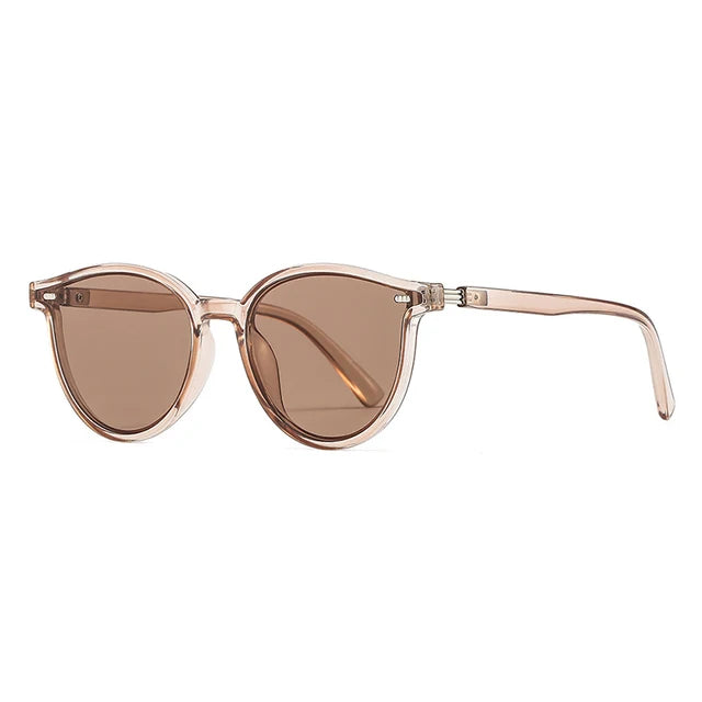 Levoire | Lunettes De Soleil Tendance Avec Monture Transparente Pour Femmes Champagner Dir