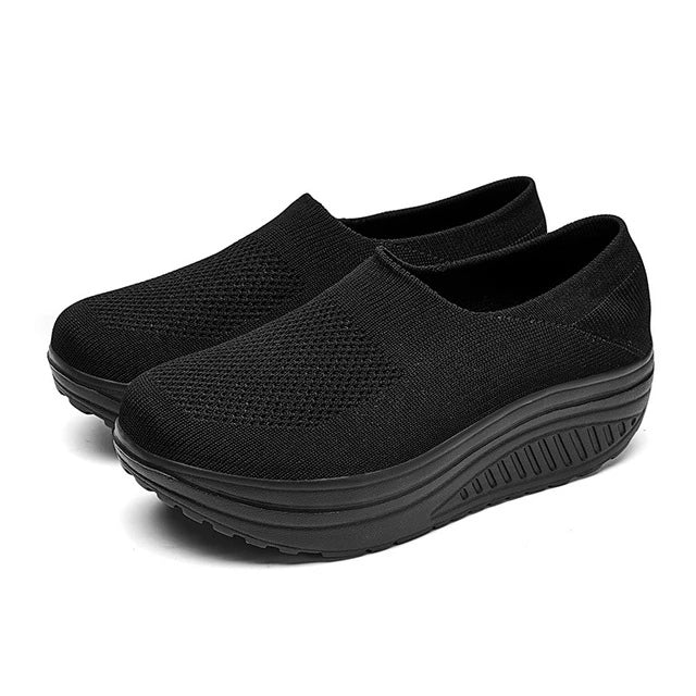 Levoire | Flip Flop Sneakers Pour Femmes Avec Semelle Orthopédique Noir
