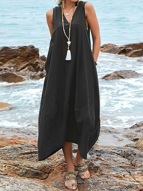 Levoire | Robe de plage d'été Noir
