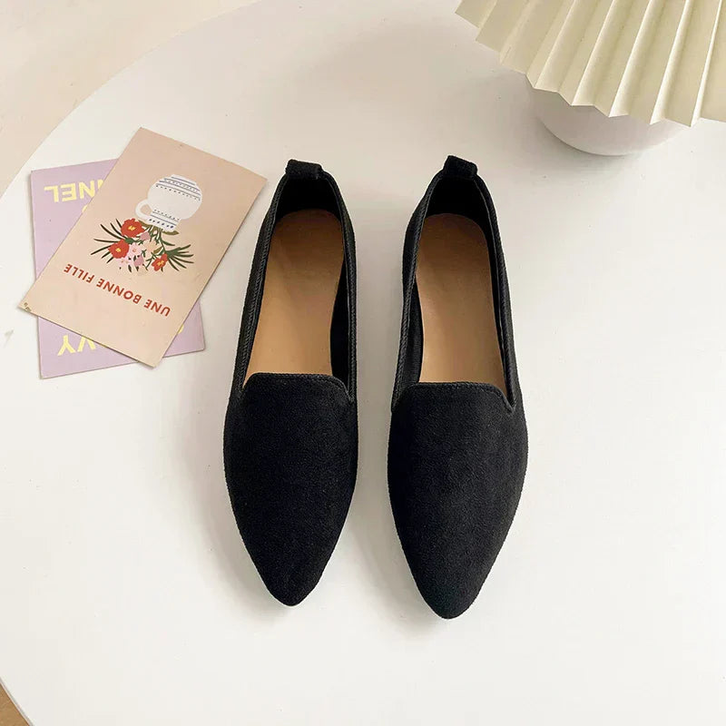 Levoire | Stylish Flat Shoes With Pointed Toes And Non-Slip Soles Noir