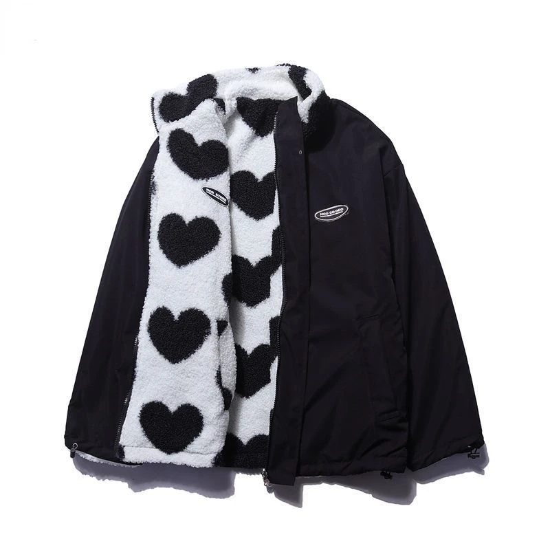 Levoire | Manteau Cœur Réversible Noir