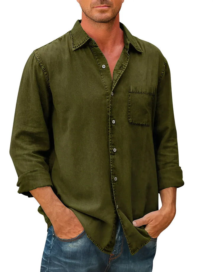 Levoire | Chemise confortable en tissu Ola Vert