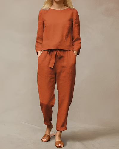 Levoire | Haut À Manches Longues Et Pantalon Avec Nœud Papillon