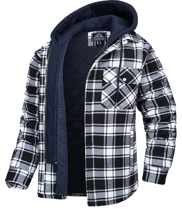 Levoire | Sweat À Capuche À Motifs Pour Hommes Noir