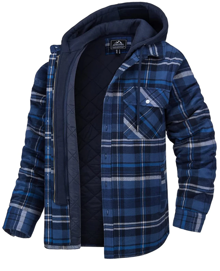 Levoire | Sweat À Capuche À Motifs Pour Hommes bleu foncé