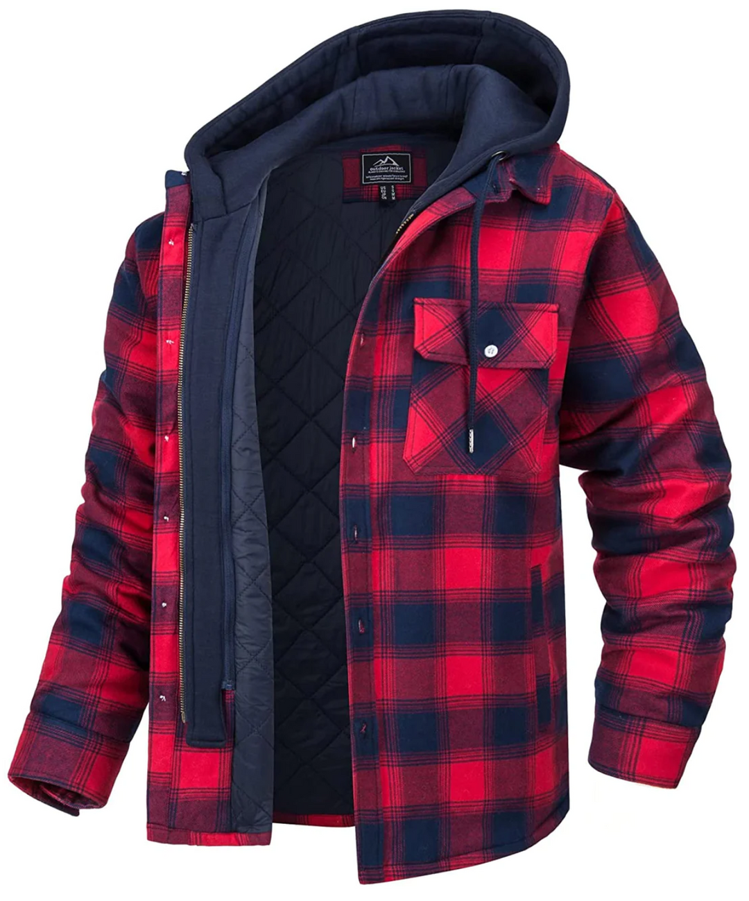 Levoire | Sweat À Capuche À Motifs Pour Hommes Rot