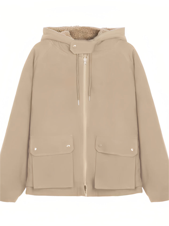 Levoire | Manteau Élégant Grande Taille Avec Capuche Épaisse Pour Femmes