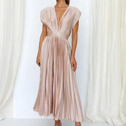 Levoire | Robe Maxi Avec Décolleté En V Rosa