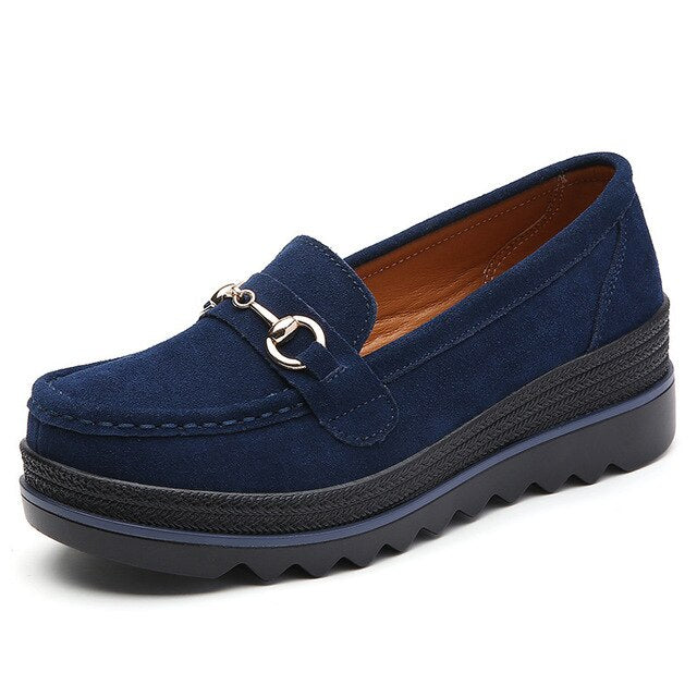 Levoire | Chaussures Ortopédiques Modernes Pour Femmes Avec Boucle Bleu
