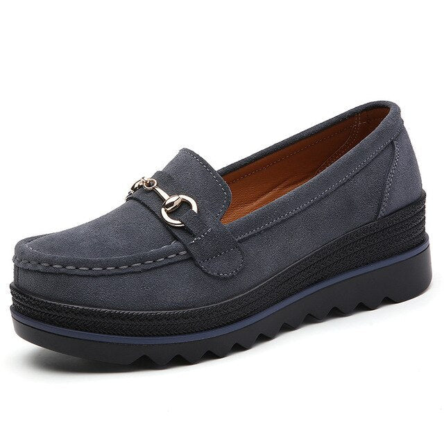 Levoire | Chaussures Ortopédiques Modernes Pour Femmes Avec Boucle Gris