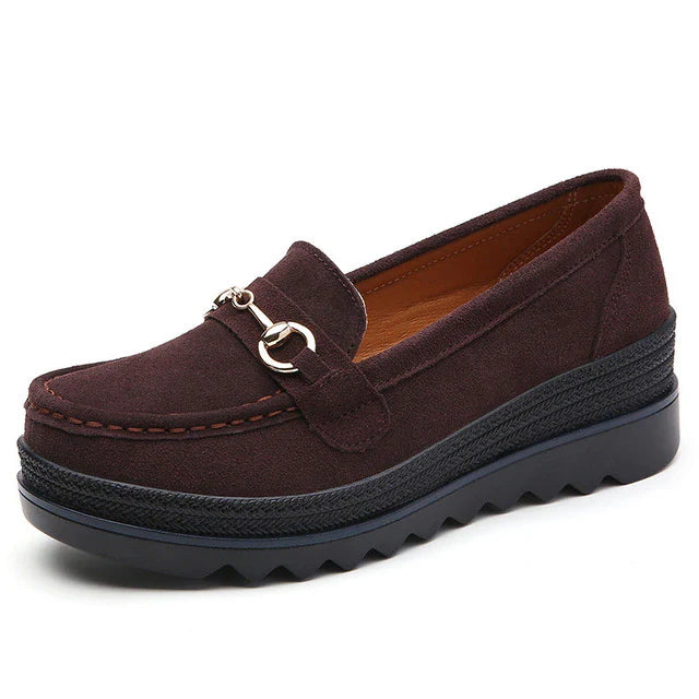 Levoire | Chaussures Ortopédiques Modernes Pour Femmes Avec Boucle brun foncé