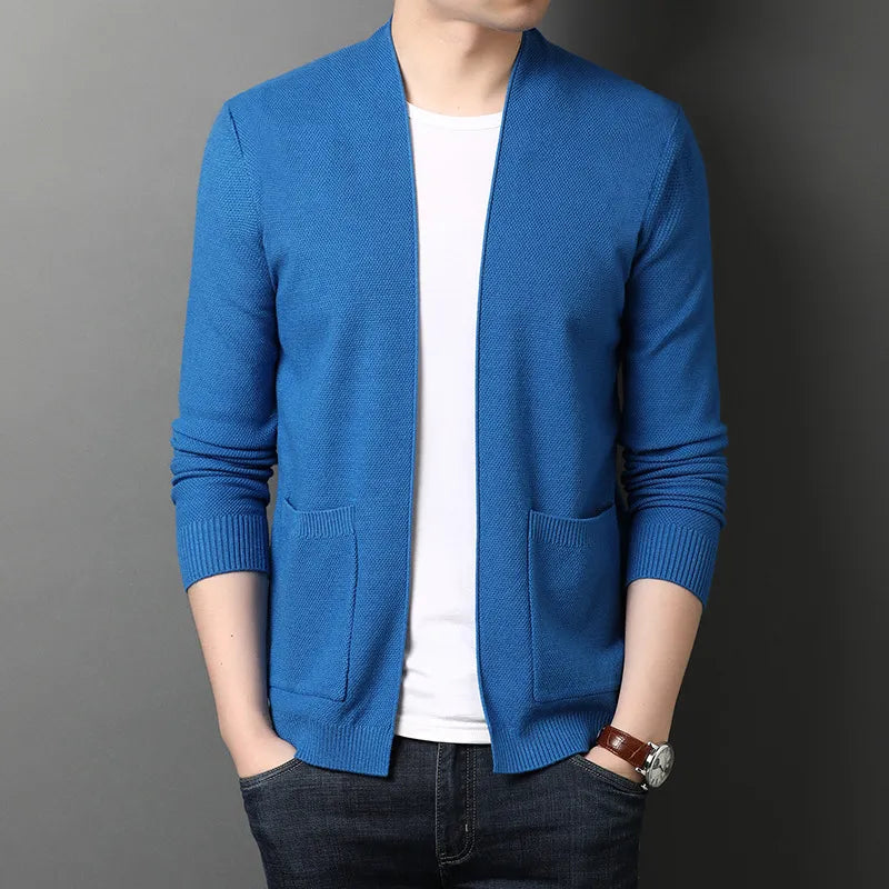 Levoire | Gilet Homme En Look Merino Chaud Bleu
