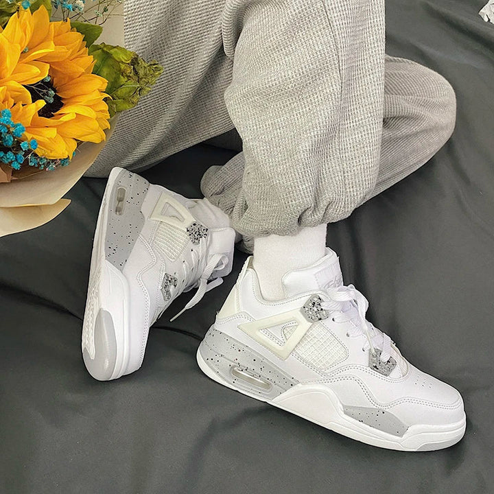 Levoire | Haut Top Décontracté Sneakers gris