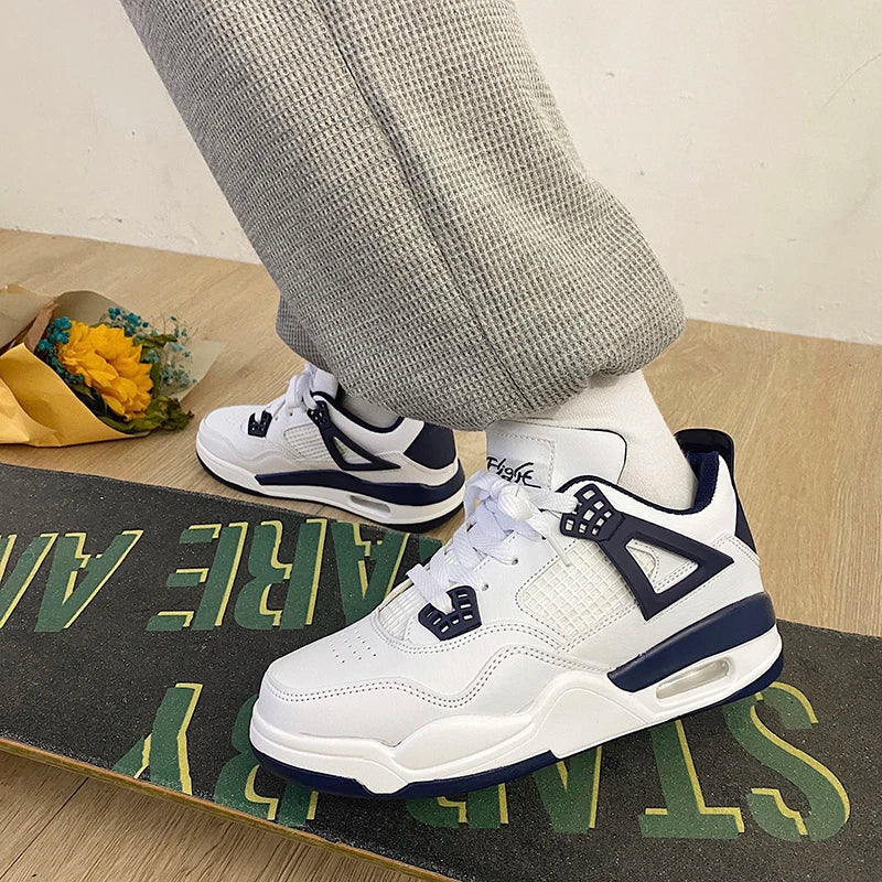 Levoire | Haut Top Décontracté Sneakers blanc