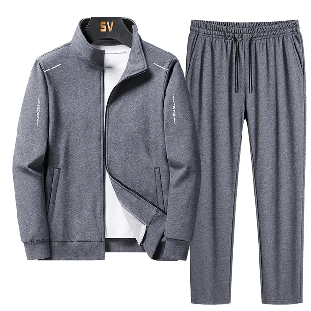 Levoire | Chemise De Survêtement Moderne À Manches Longues Avec Zip Gris
