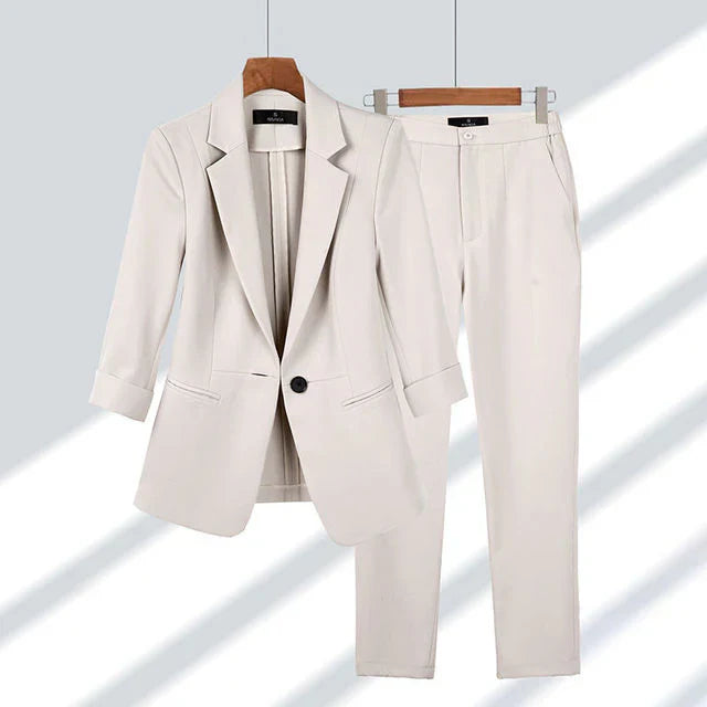 Levoire | Ensemble De Blazer Et Pantalon Beige