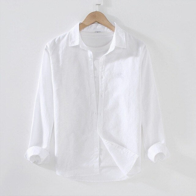 Levoire | Chemise Légère À Manches Longues Et Boutons Blanc
