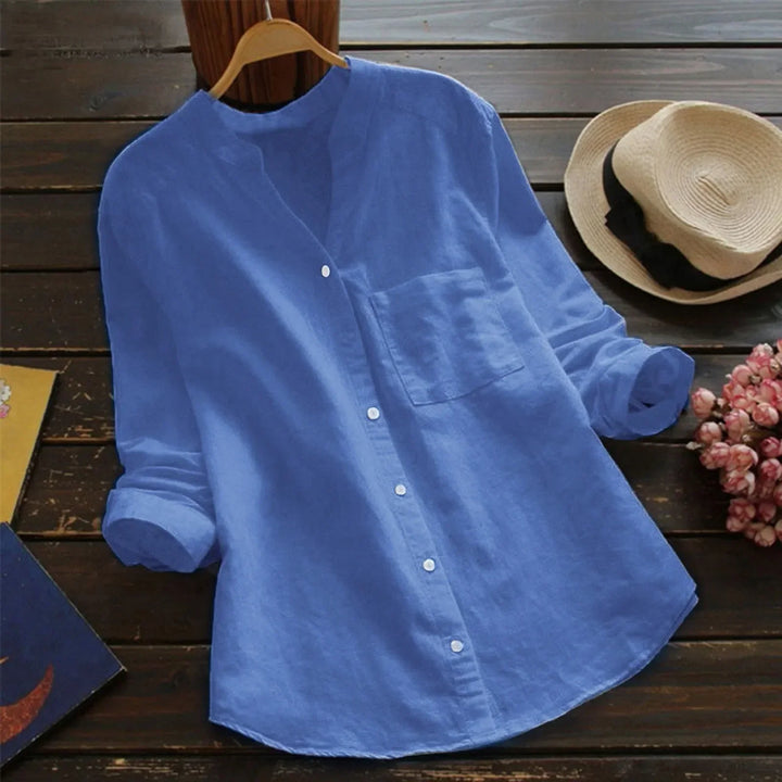 Levoire | Blouses Décontractées Pour Femmes Bleu