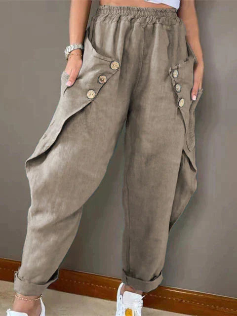 Levoire | Pantalons Au Style Rétro Khaki