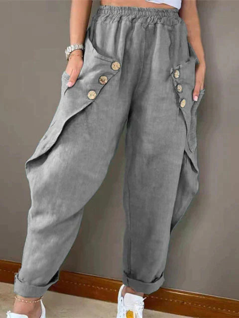 Levoire | Pantalons Au Style Rétro Gris