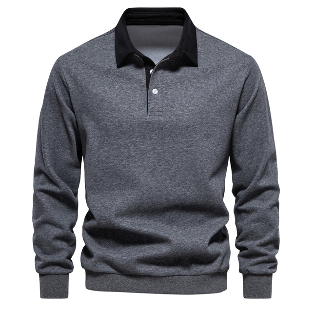 Levoire | Pull Polo Pour Hommes Gris