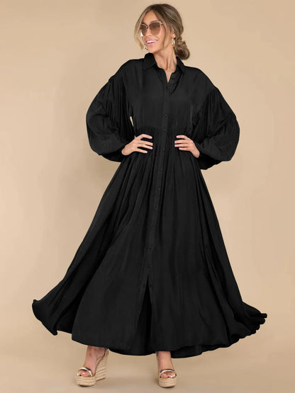 Levoire | Robe maxi élégante et décontractée Noir