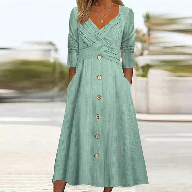Levoire | Robe d'été élégante et chic Vert