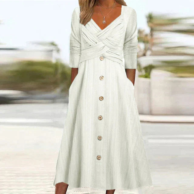 Levoire | Robe d'été élégante et chic Blanc