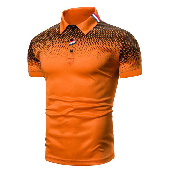 Levoire | Polo Homme Sans Manches Col Côtelé Orange