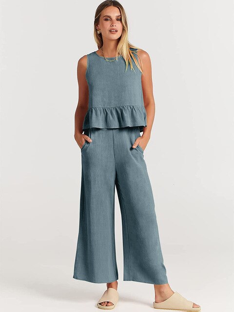 Levoire | Ensemble Décontracté Tendance Urbaine Bleu gris
