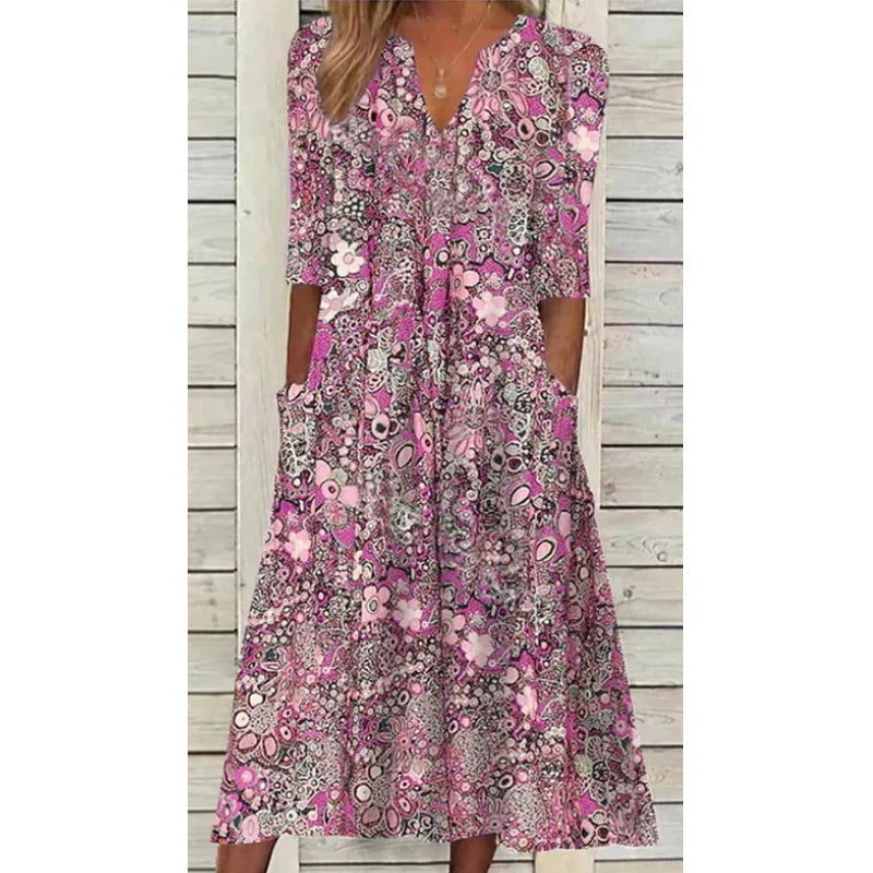 Levoire | Femme Robe Boho Rose
