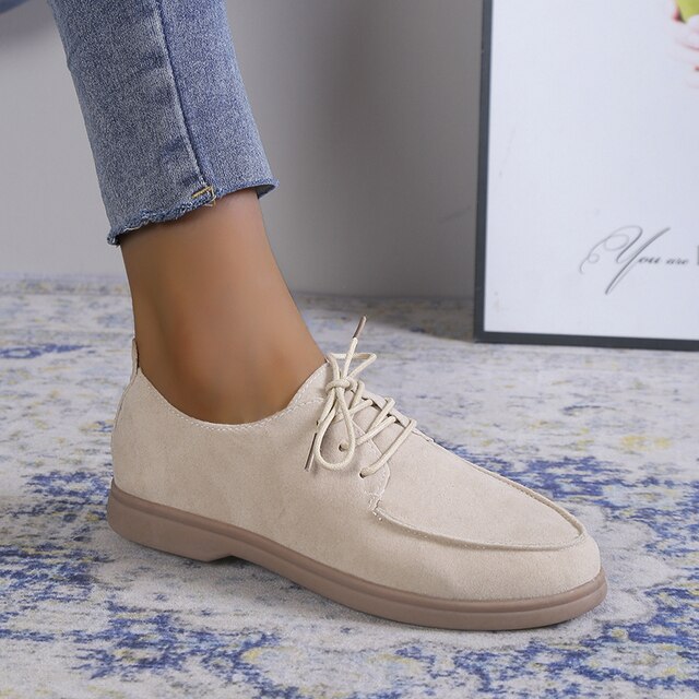 Levoire | Nouvelle Chaussures Pour Femmes Mocassins Beige