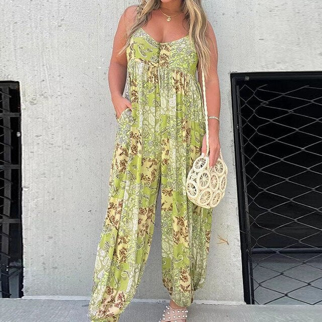 Levoire | Romper À Encolure Droite À Taille Lâche Jaune