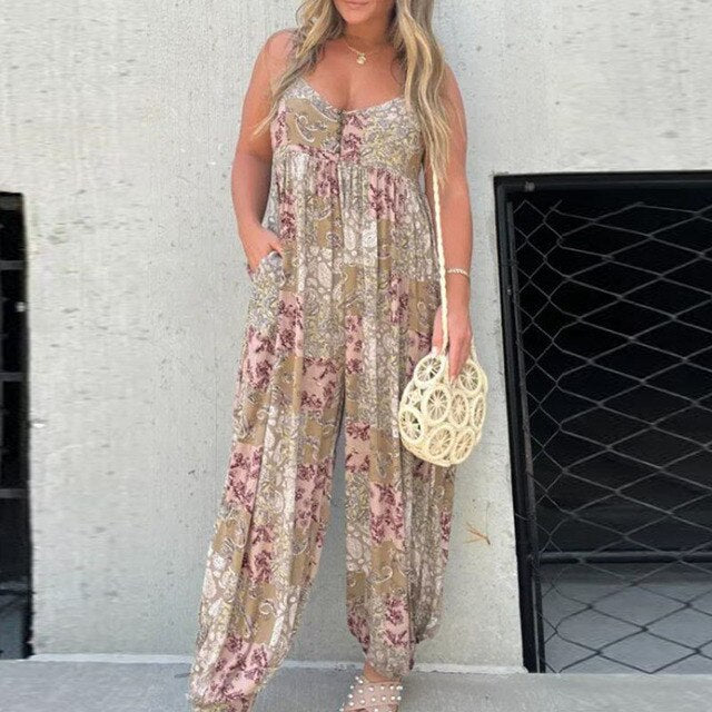 Levoire | Romper À Encolure Droite À Taille Lâche Khaki