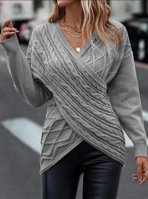 Levoire | Pull Élégant Femme Gris