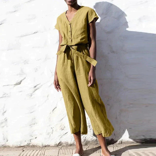Levoire | Salopette Femme Unie Vintage Vert clair