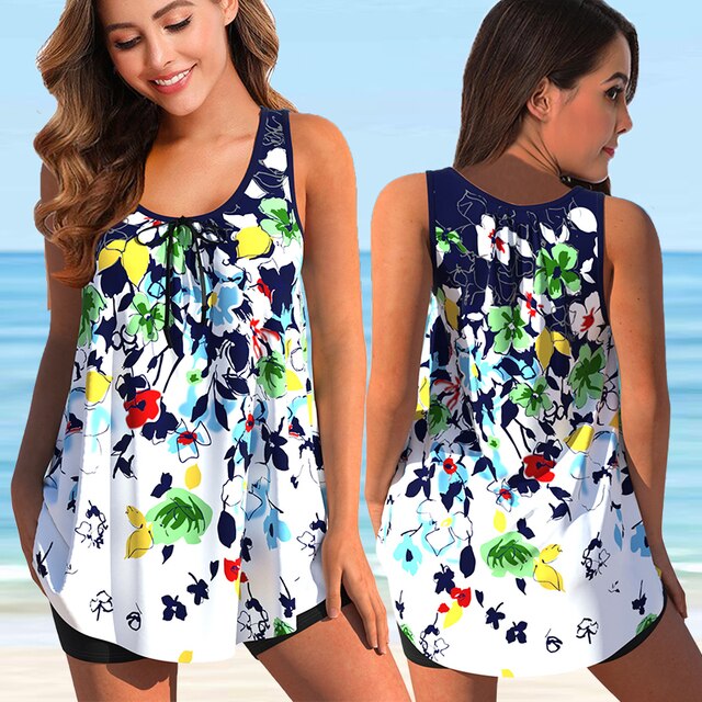 Levoire | Maillot De Bain Tankini Élégant Pour Femmes 8338-blanc