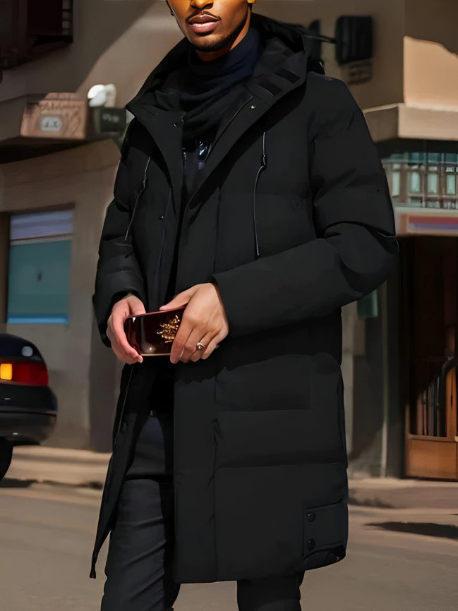 Levoire | Manteau Plus Élégant Plus Long Noir