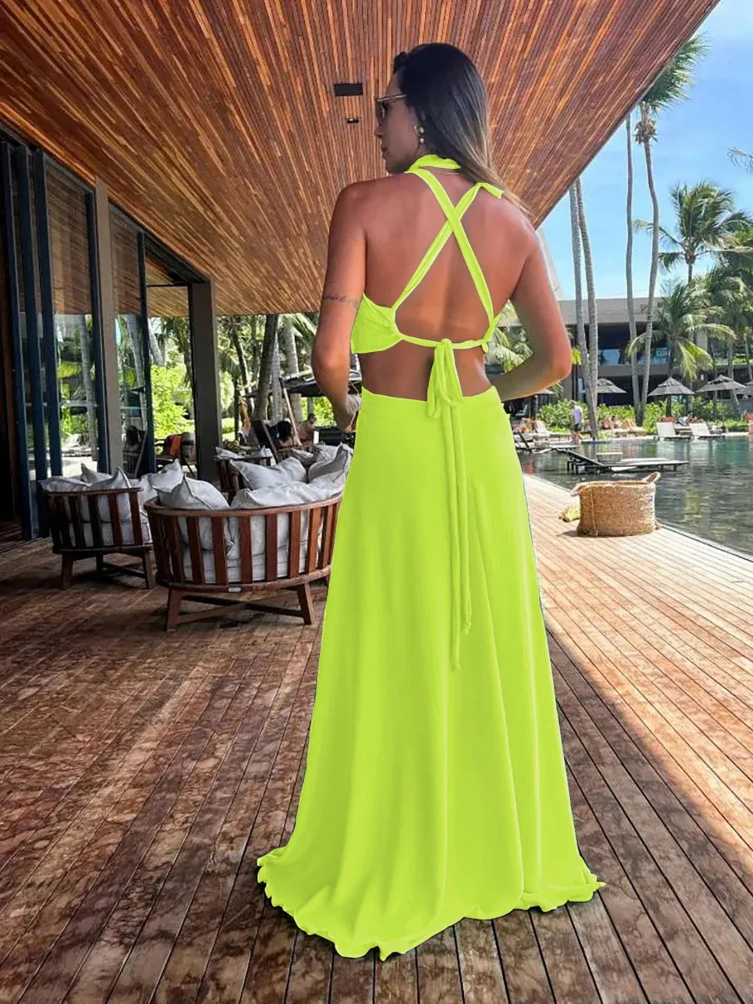 Levoire | Robe Longue À Fente Haute Sans Dos Knappert