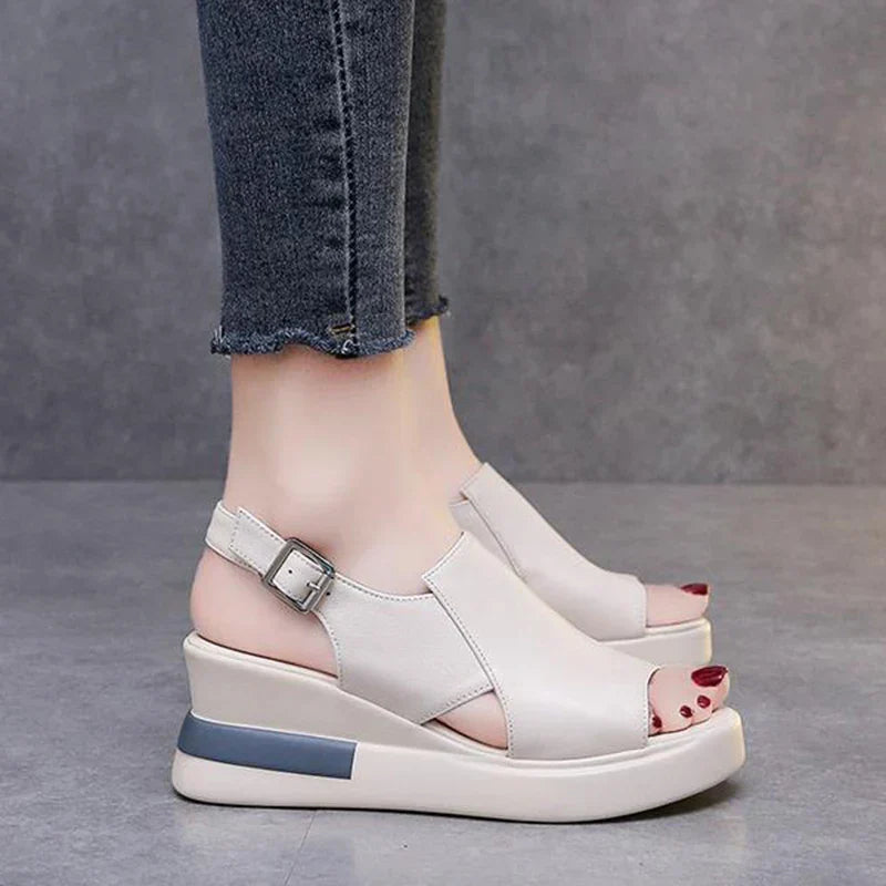 Levoire | Sandales à talons avec design ergonomique Beige
