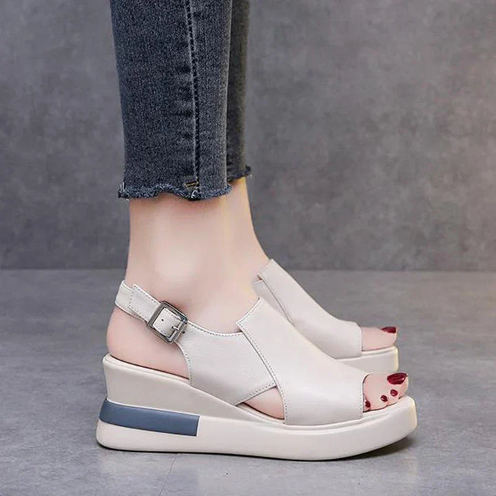 Levoire | Sandales à talons avec design ergonomique Beige