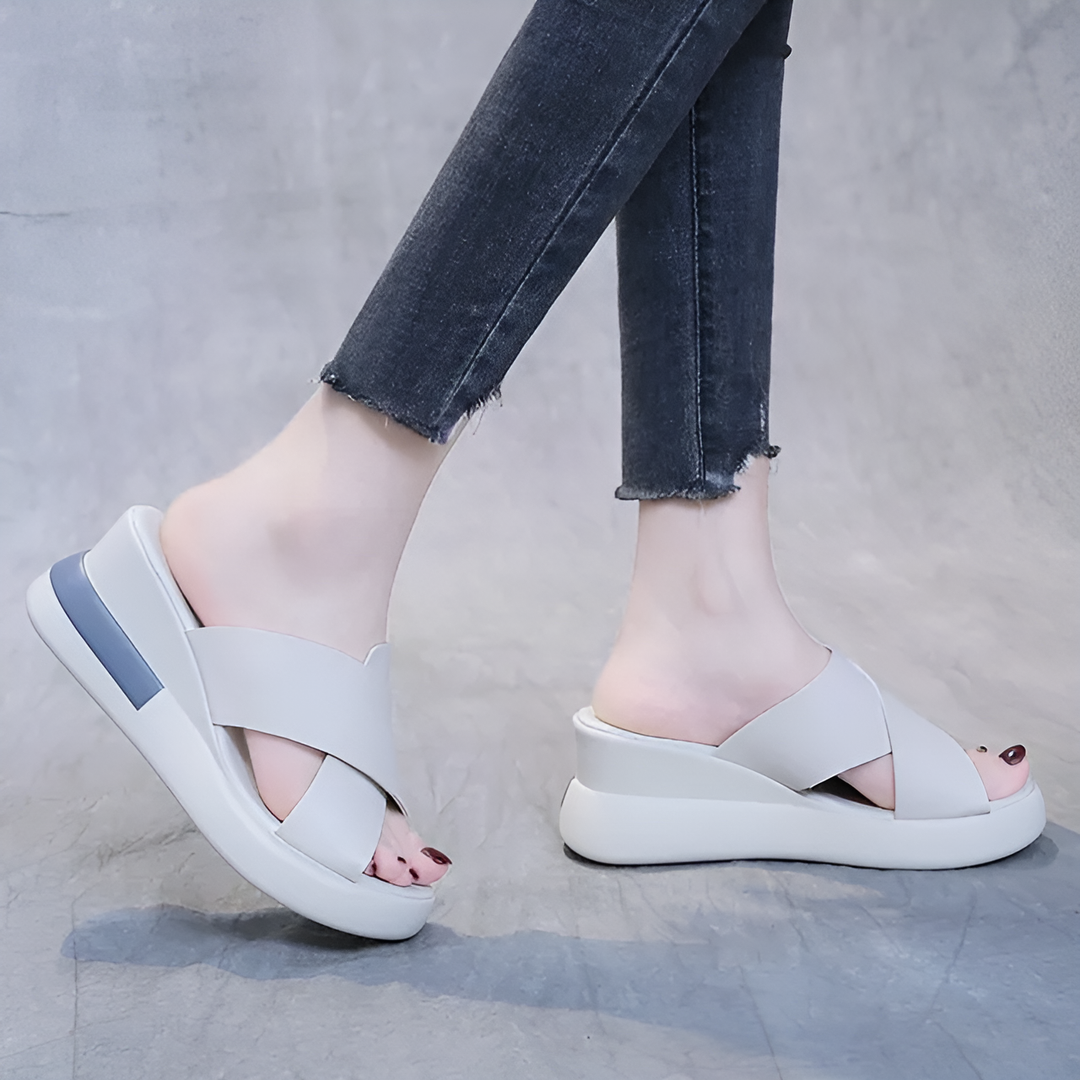 Levoire | Sandales À Plateforme Élégantes Pour Femmes Beige chaussons