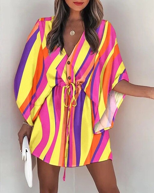 Levoire | Mini Boho Robe D'Été Pour Femmes Pour Un Look Décontracté Style 5