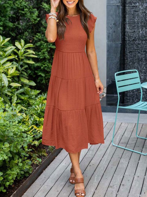 Levoire | Robe De Vendange Pour Femmes Orange