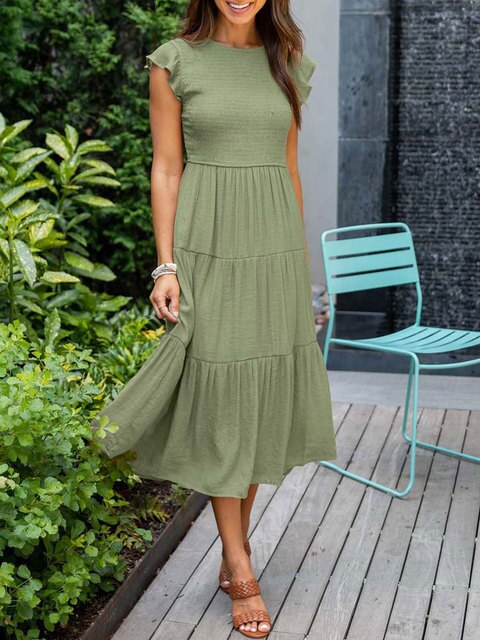 Levoire | Robe De Vendange Pour Femmes Vert