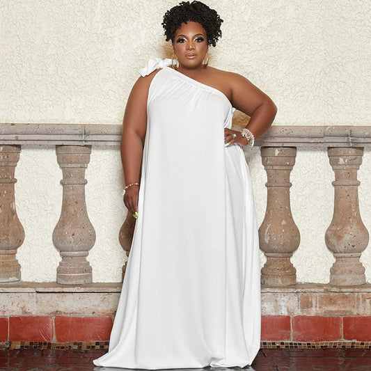 Levoire | robe longue à épaules nues BLANC XL