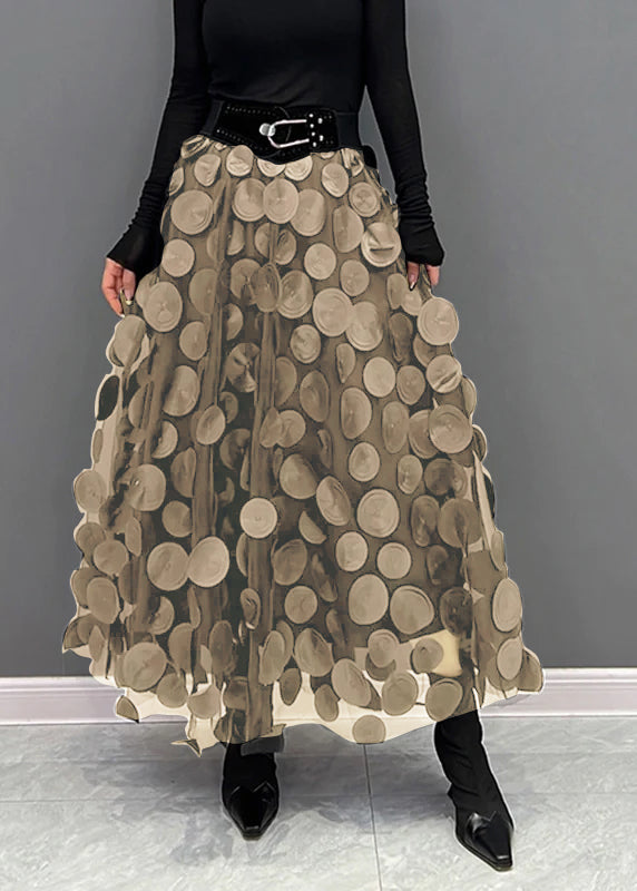Levoire | Stellaire Hame Tüllistä Eleganssilla Khaki