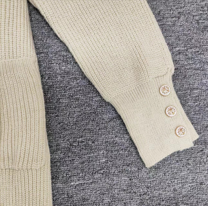 Levoire | Pull Décontracté Élégant Avec Découpes Lâches Et Poches