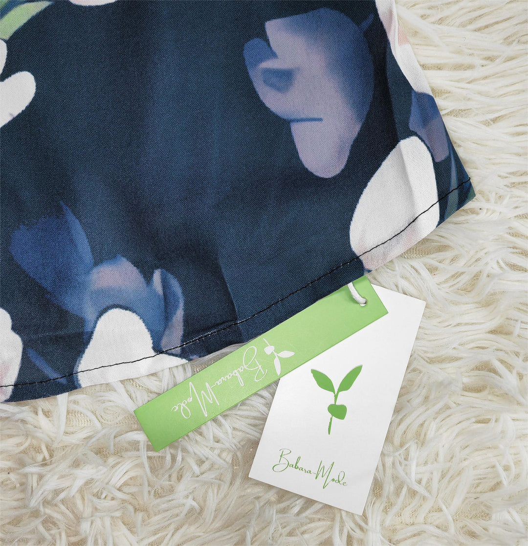 Levoire | Imprimé De Tulipes Fleuries Robe Midi Flottante Pour Femmes